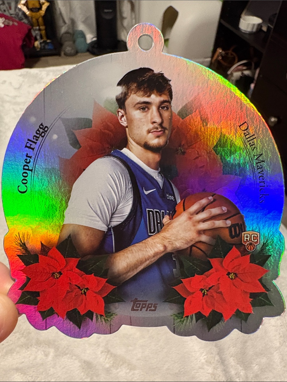 Topps Cooper Flagg Dallas Mavericks ornament
